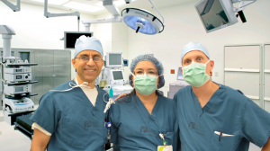 Dr Emran, Yolanda Falcon and Dr. Stephen Almond - Pediatric Surgeon